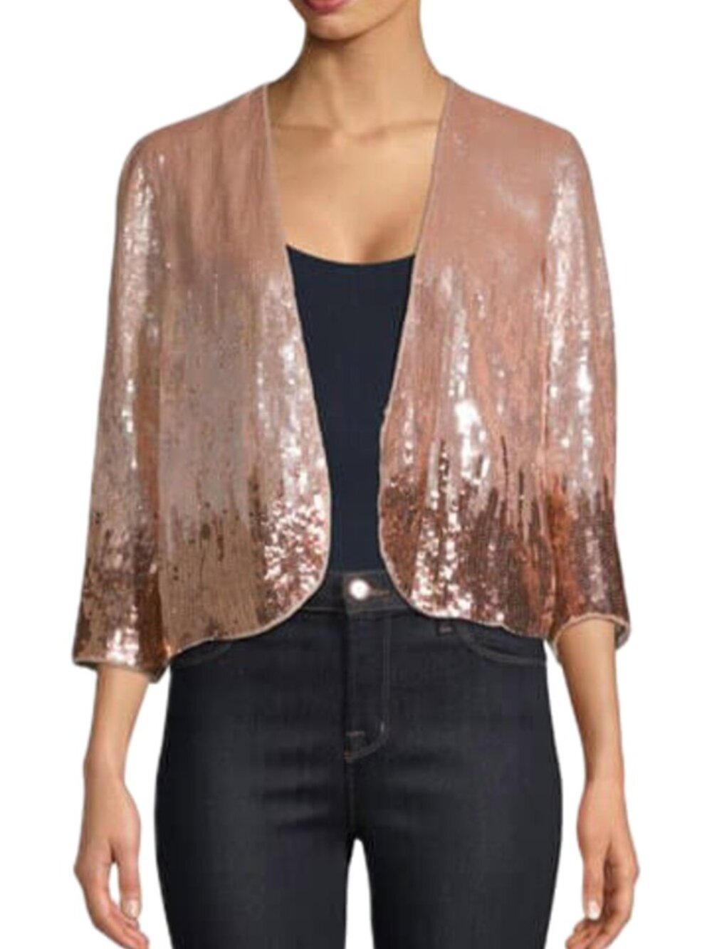 Parker Rose Gold Ombré Sequin Jacket